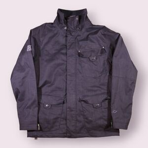 Ride Snowboard Company Snowboarding Ski Jacket Black Mens Size Small